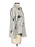 Hazzys Floral Gray Black 3/4 Sleeve Blouse Size S (estimated) - photo 4