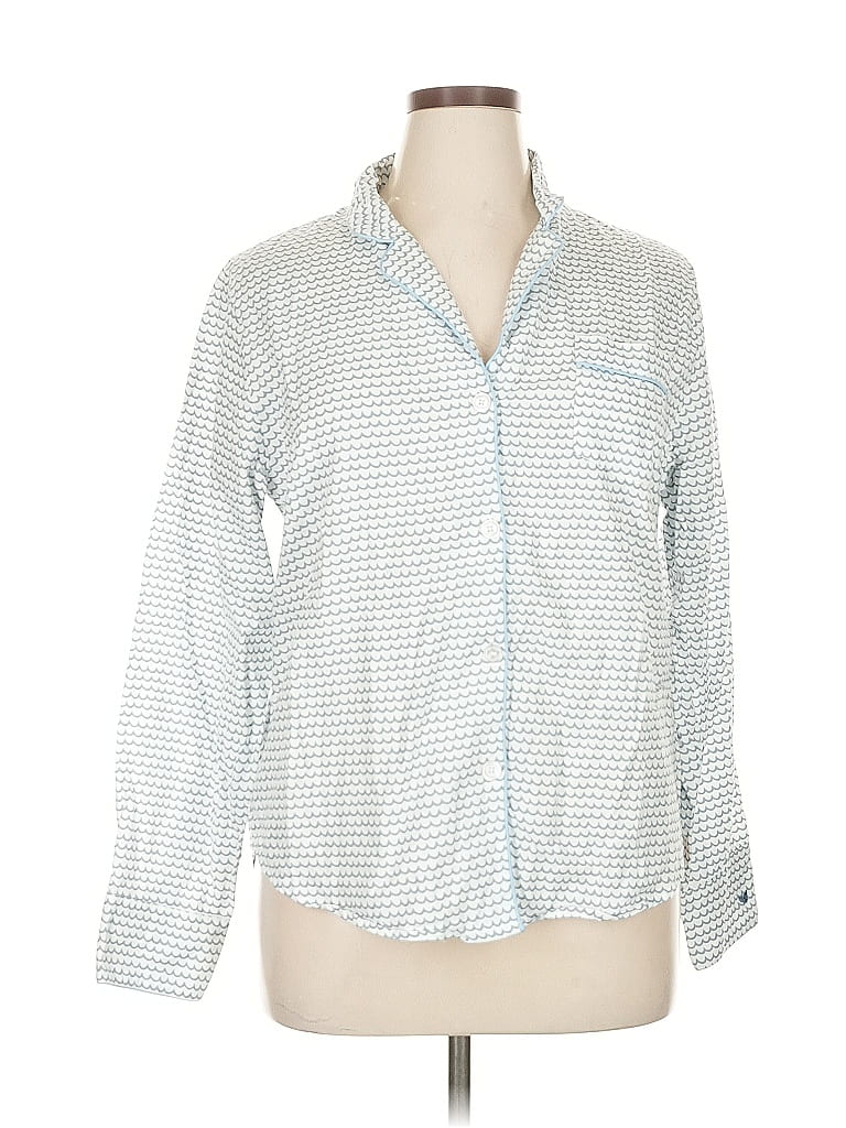 Click to view more detailed imagery on our partner's website Pre-owned Petite Plume Long Sleeve Blouse In Blue