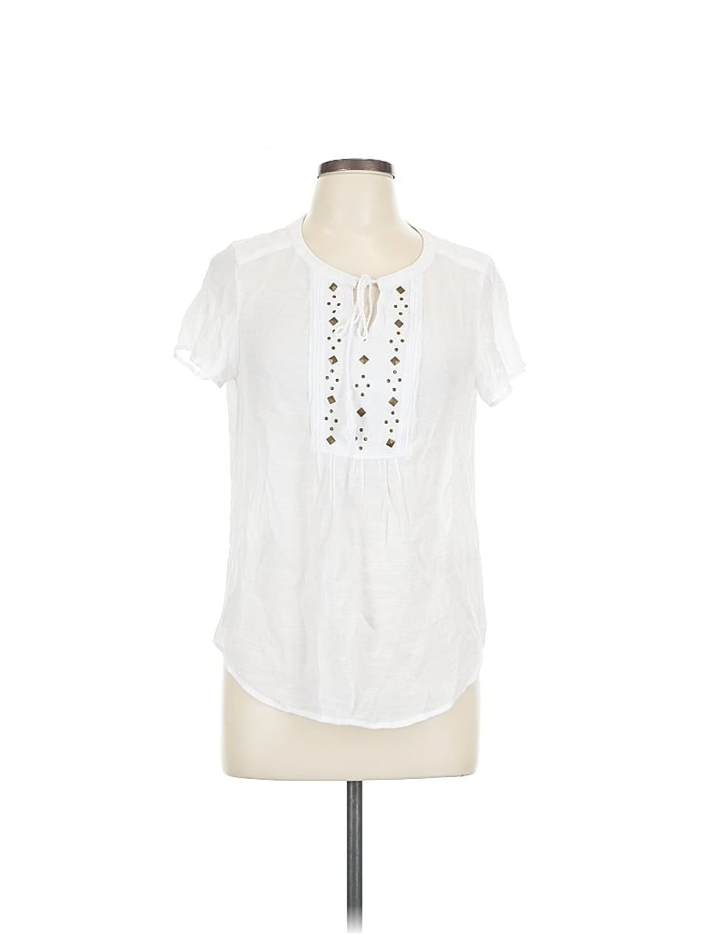 Click to view more detailed imagery on our partner's website Pre-owned Liz Claiborne Short Sleeve Blouse In White
