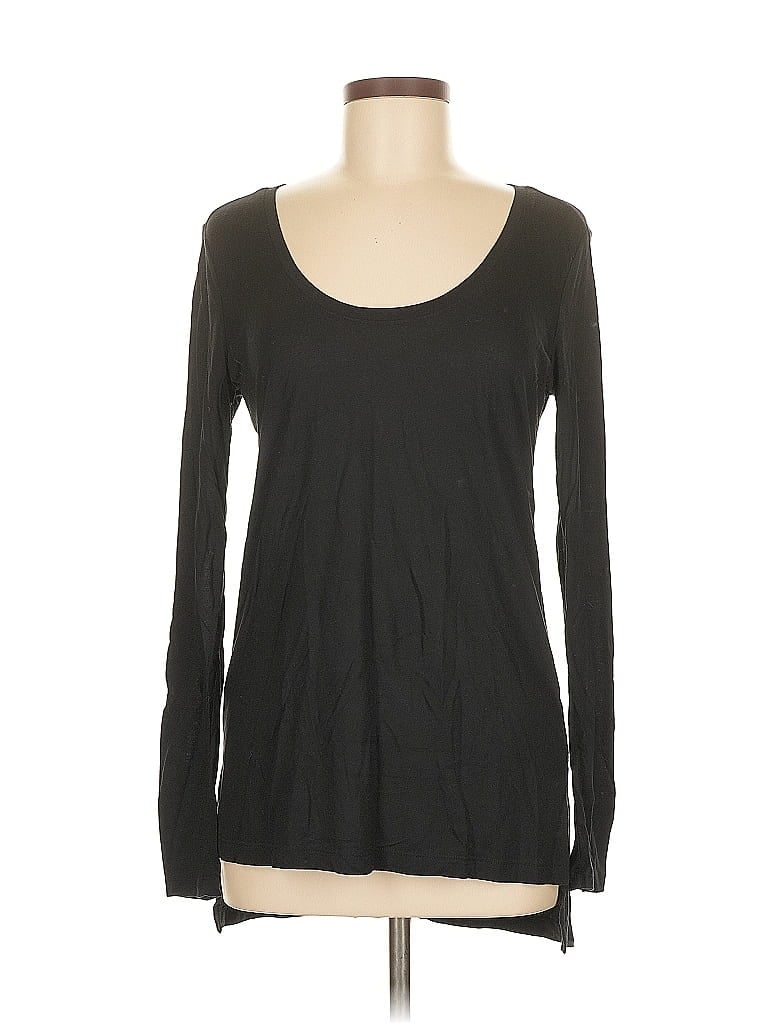 Pre-owned Banana Republic Long Sleeve T-shirt In Black