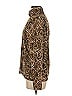 DKNY 100% Polyester Animal Print Brown Tan Long Sleeve Blouse Size M - photo 5