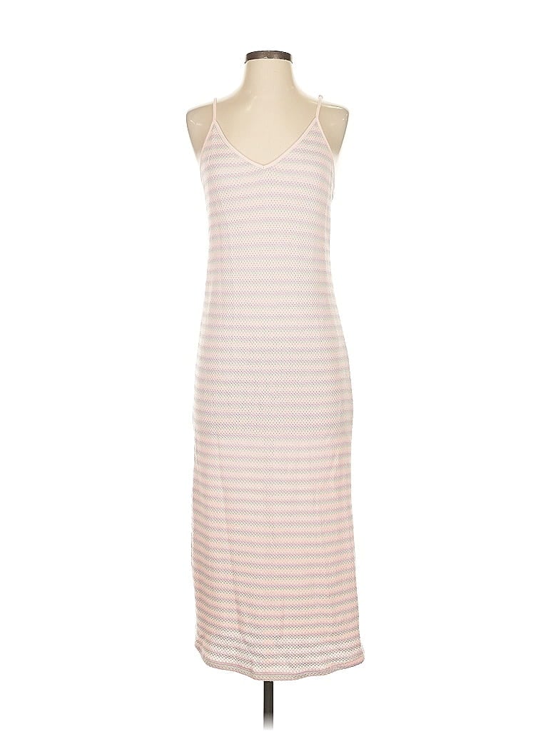 Double Zero Stripes Tan Casual Dress Size S - photo 1