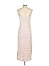 Double Zero Stripes Tan Casual Dress Size S - photo 2