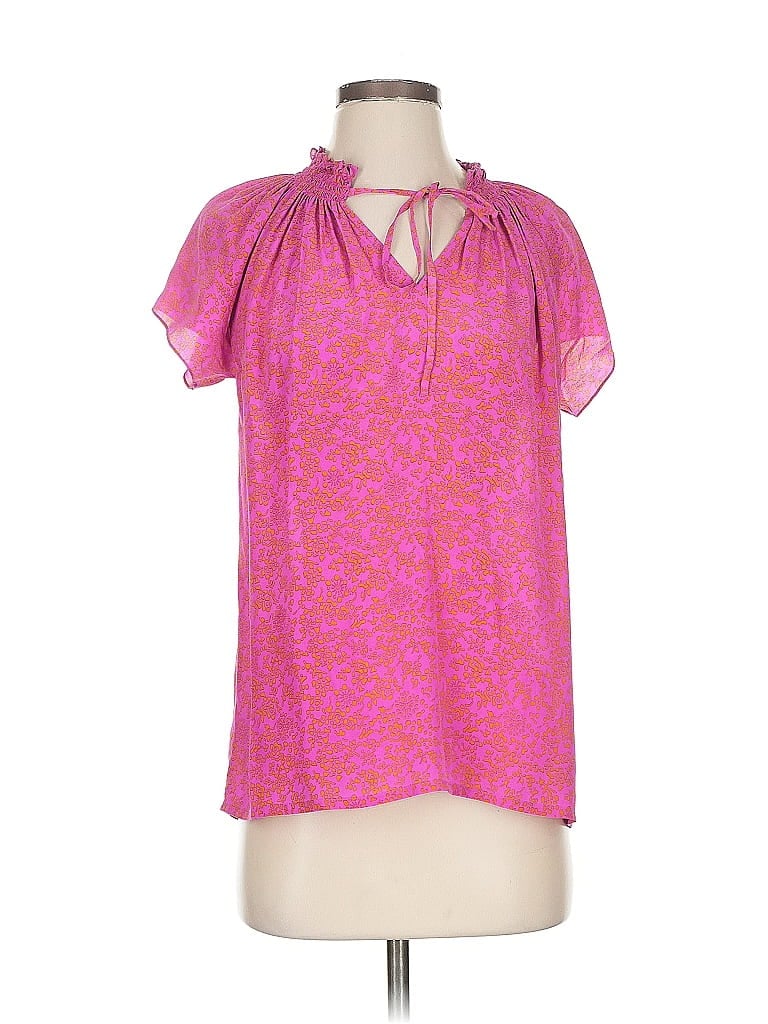 RUNGOLEE Pre-owned Short Sleeve Blouse In Pink