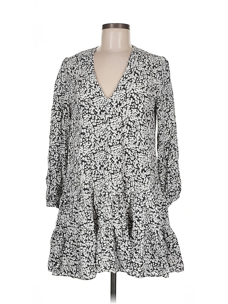 Pre-owned Zara Casual Dress In Gray