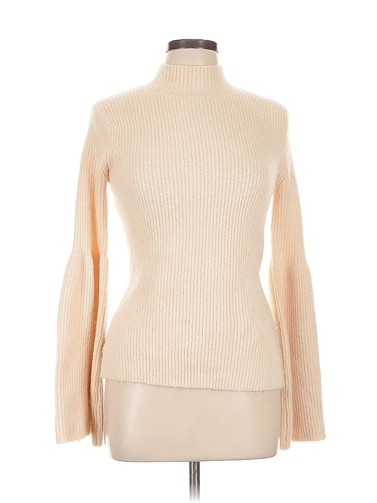 Pre-owned Rachel Rachel Roy Turtleneck Sweater In White