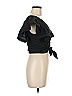 Intermix Black Short Sleeve Top Size 6 - photo 3
