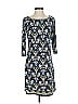 Max Studio Print Blue Casual Dress Size XS - photo 1