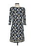Max Studio Print Blue Casual Dress Size XS - photo 2