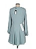 BCBGMAXAZRIA 100% Polyester Solid Teal Casual Dress Size M - photo 2