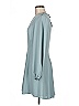 BCBGMAXAZRIA 100% Polyester Solid Teal Casual Dress Size M - photo 5