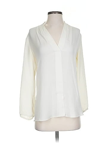 Theory 3/4 Sleeve Silk Top (view 1)