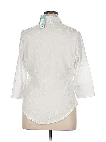 Market and Spruce 3/4 Sleeve Button-Down Shirt (view 2)
