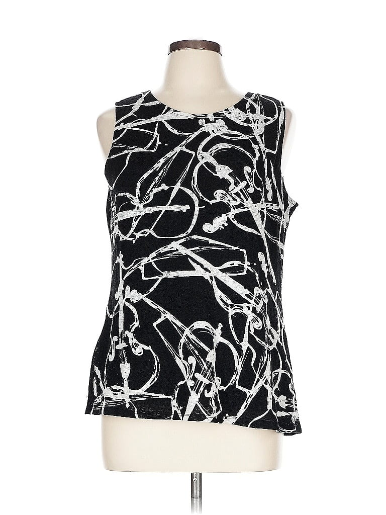 Pre-owned Easywear By Chico's Sleeveless Blouse In Black