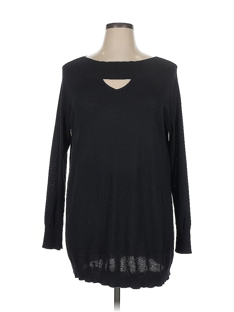 Pre-owned Maurices Pullover Sweater In Black