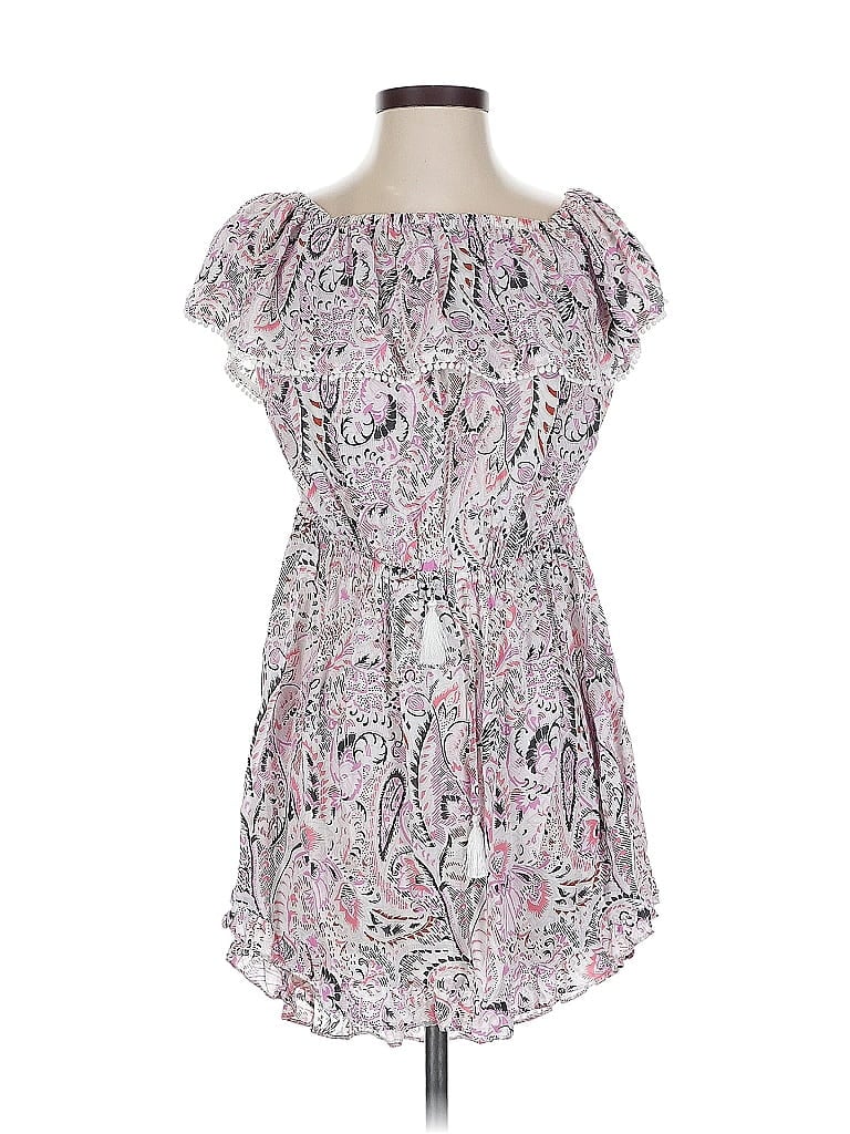 Victoria's Secret 100% Viscose Paisley Silver Cocktail Dress Size S - photo 1