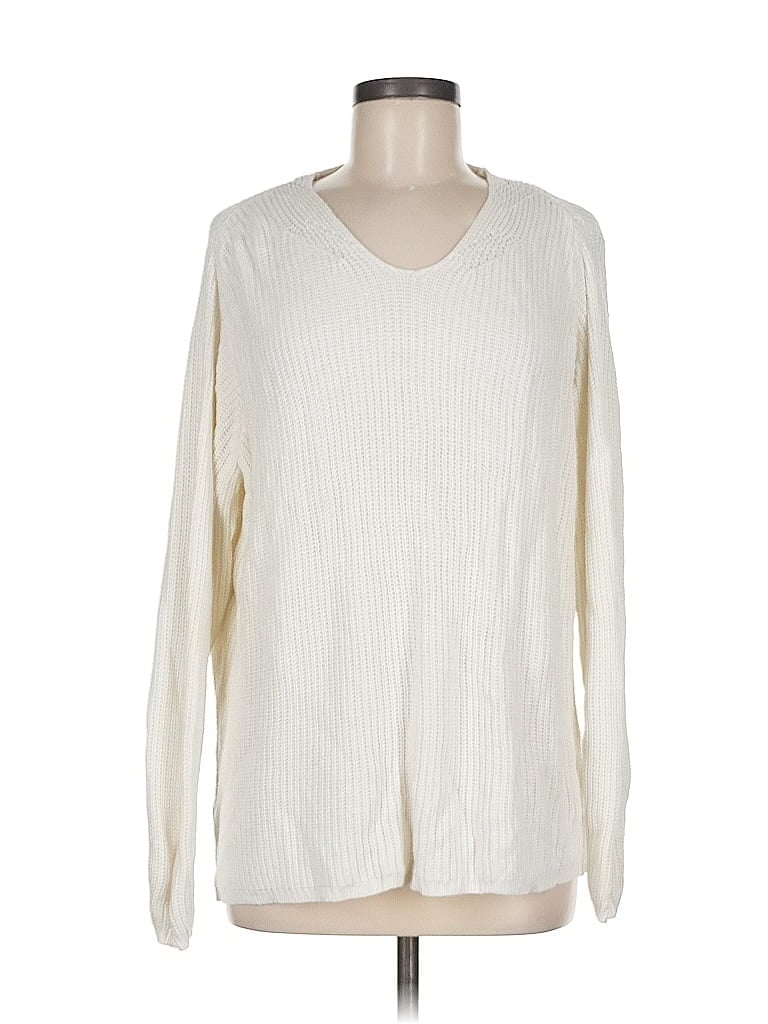 Click to view more detailed imagery on our partner's website Pre-owned Talbots Pullover Sweater In White