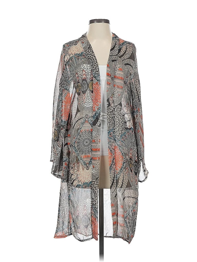 Pre-owned Pants Store Kimono In Gray