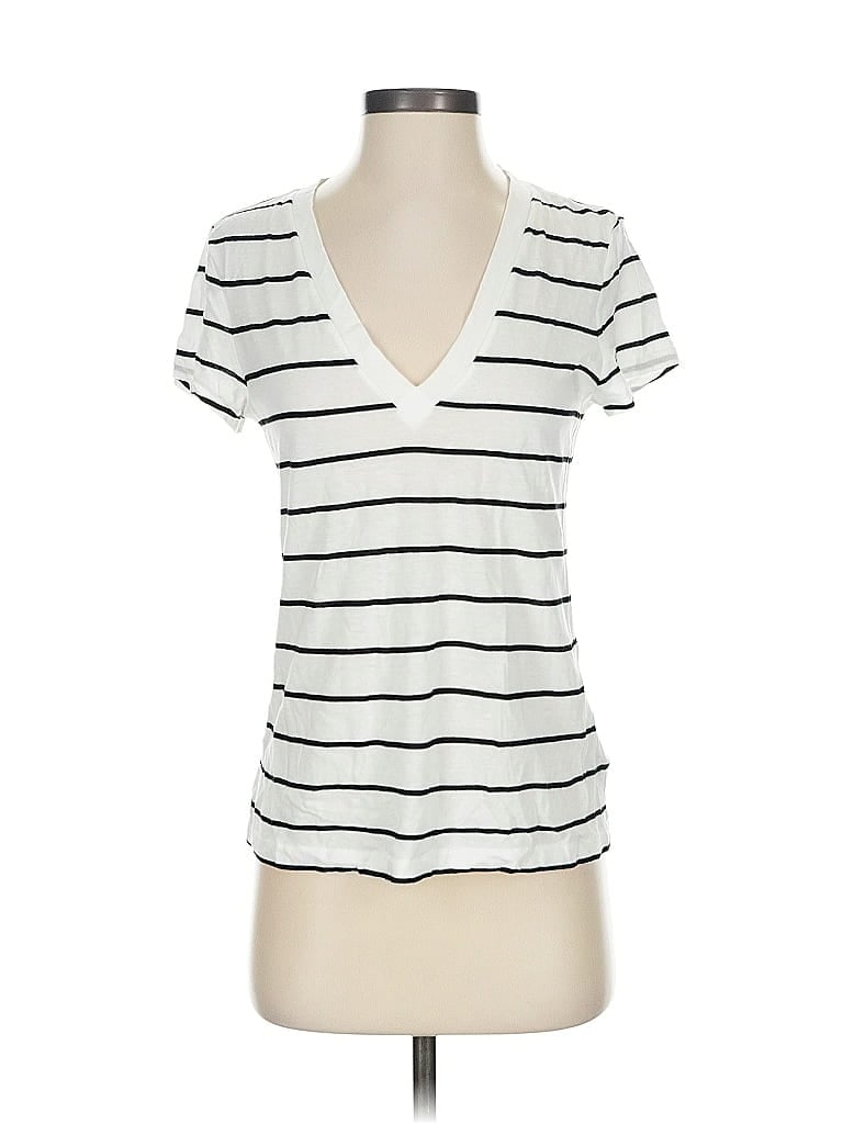 Pre-owned Express Short Sleeve T-shirt In White