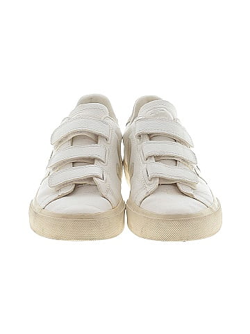 VEJA 100% Leather Ivory White Sneakers Size 7