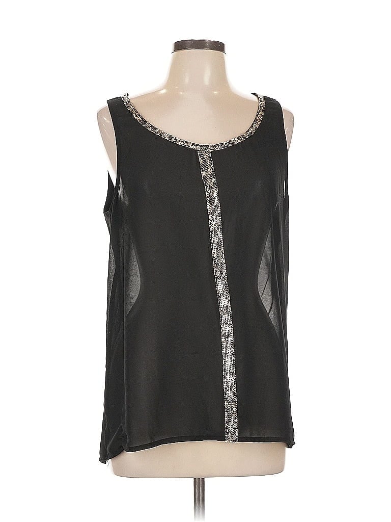 Pre-owned Daytrip Sleeveless Blouse In Black