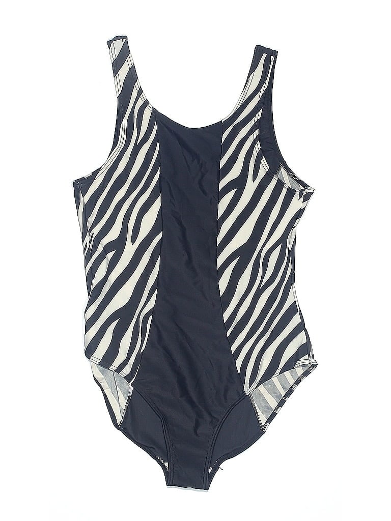 Pre-owned Assorted Brands One Piece Swimsuit In Gray