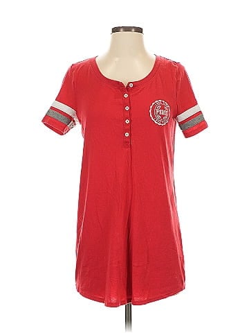 Victoria's Secret Pink Short Sleeve Henley (view 1)