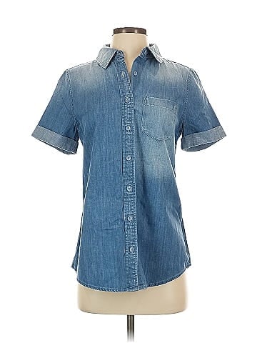 Adriano Goldschmied Short Sleeve Button-Down Shirt (view 1)