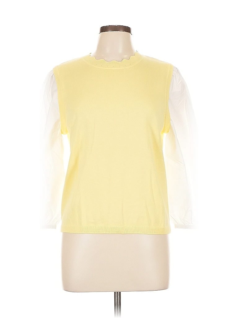 Pre-owned Talbots Pullover Sweater In Yellow