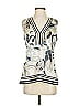 Hale Bob Ivory Sleeveless Silk Top Size XS - photo 1