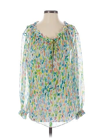 The Fold 3/4 Sleeve Silk Top (view 1)