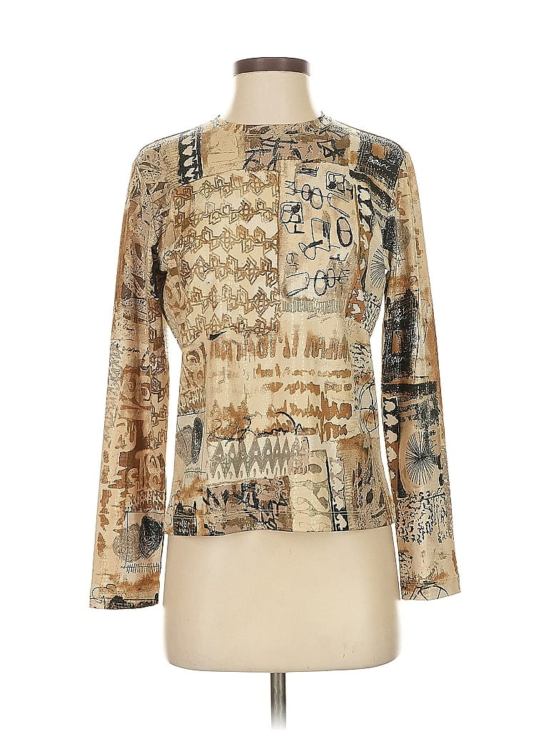 Chico's Design Gold Long Sleeve Blouse Size Sm (0) - photo 1