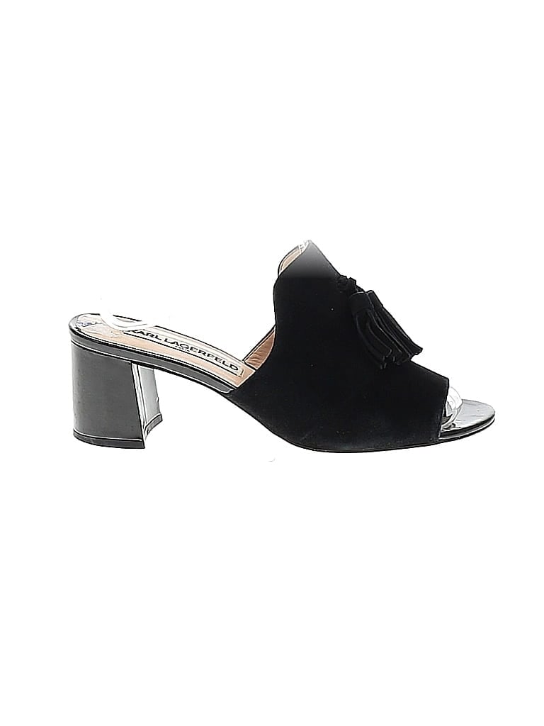 Pre-owned Karl Lagerfeld Mule/clog In Black