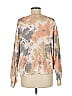 Lush 100% Cotton Tie-dye Orange Pullover Sweater Size M - photo 2