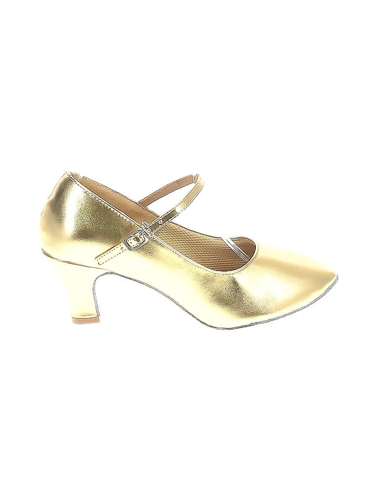Pre-owned Unbranded Flats In Gold