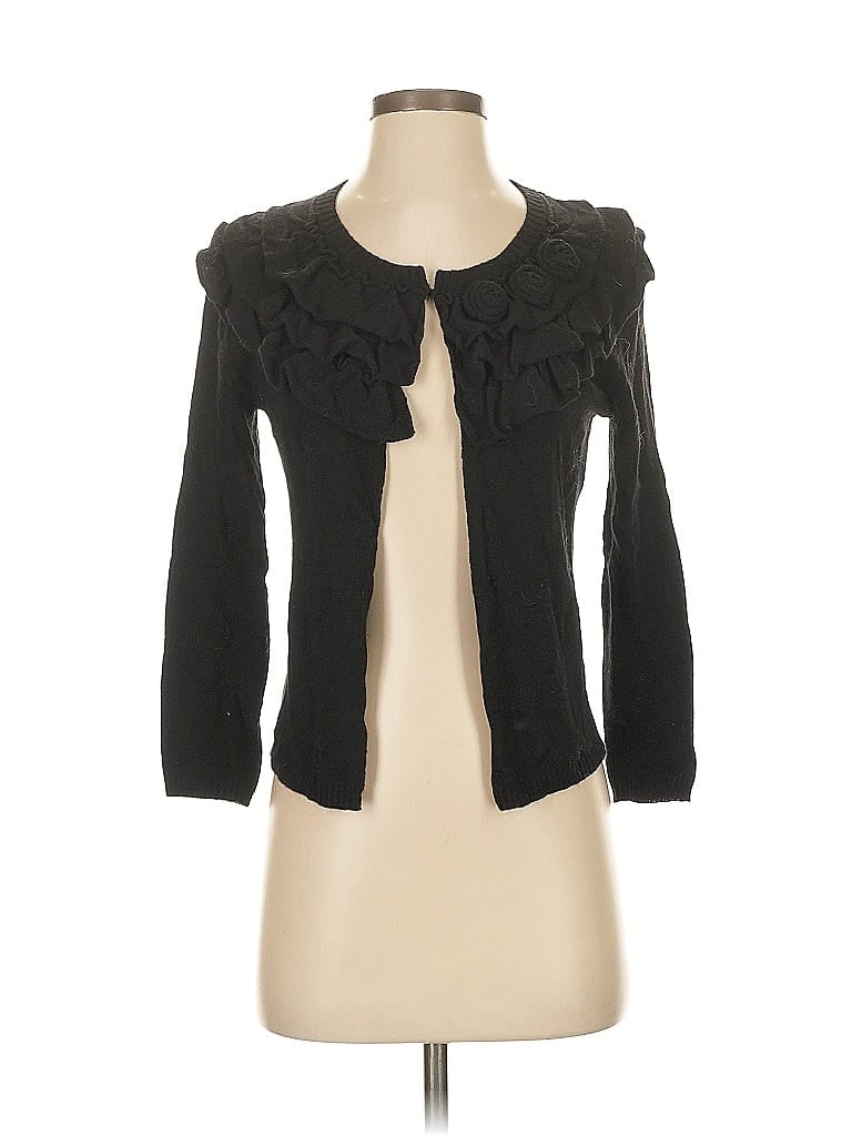 Pre-owned Banana Republic Cardigan Sweater In Black