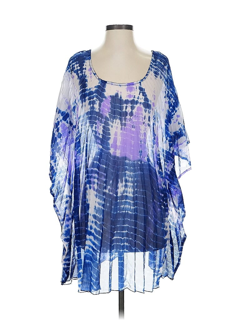 Pre-owned Assorted Brands 3/4 Sleeve T-shirt In Blue