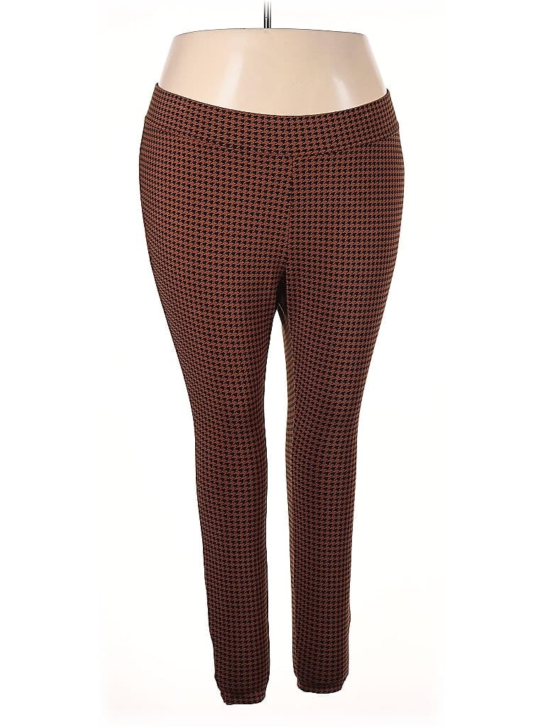 Pre-owned Lands' End Casual Pants In Brown