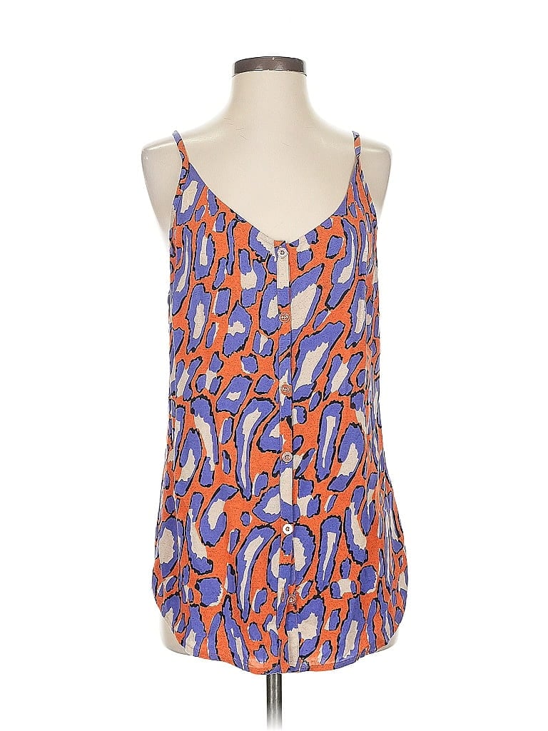 Pre-owned Cabi Sleeveless Blouse In Orange