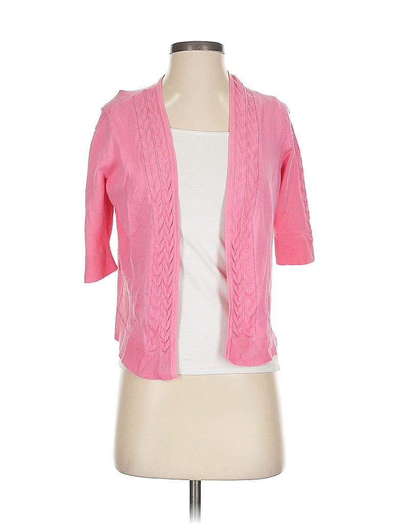 Pre-owned Charter Club Cardigan Sweater In Pink