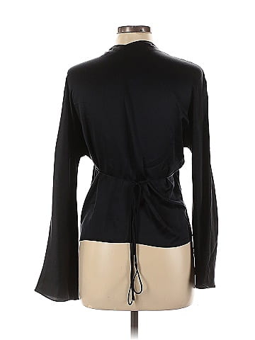 Vince. Long Sleeve Silk Top (view 2)