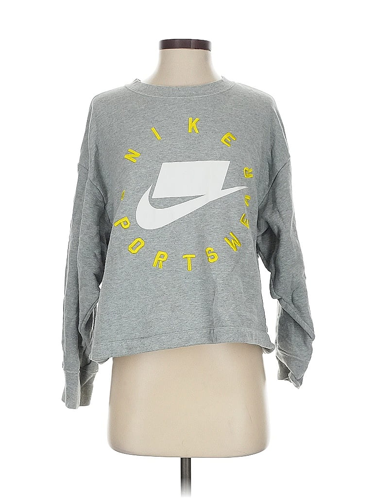 Pre-owned Nike Sweatshirt In Gray