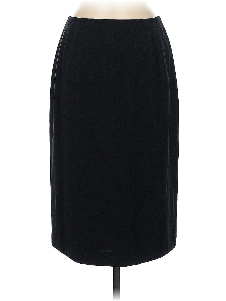 Pre-owned Kasper Formal Skirt In Black