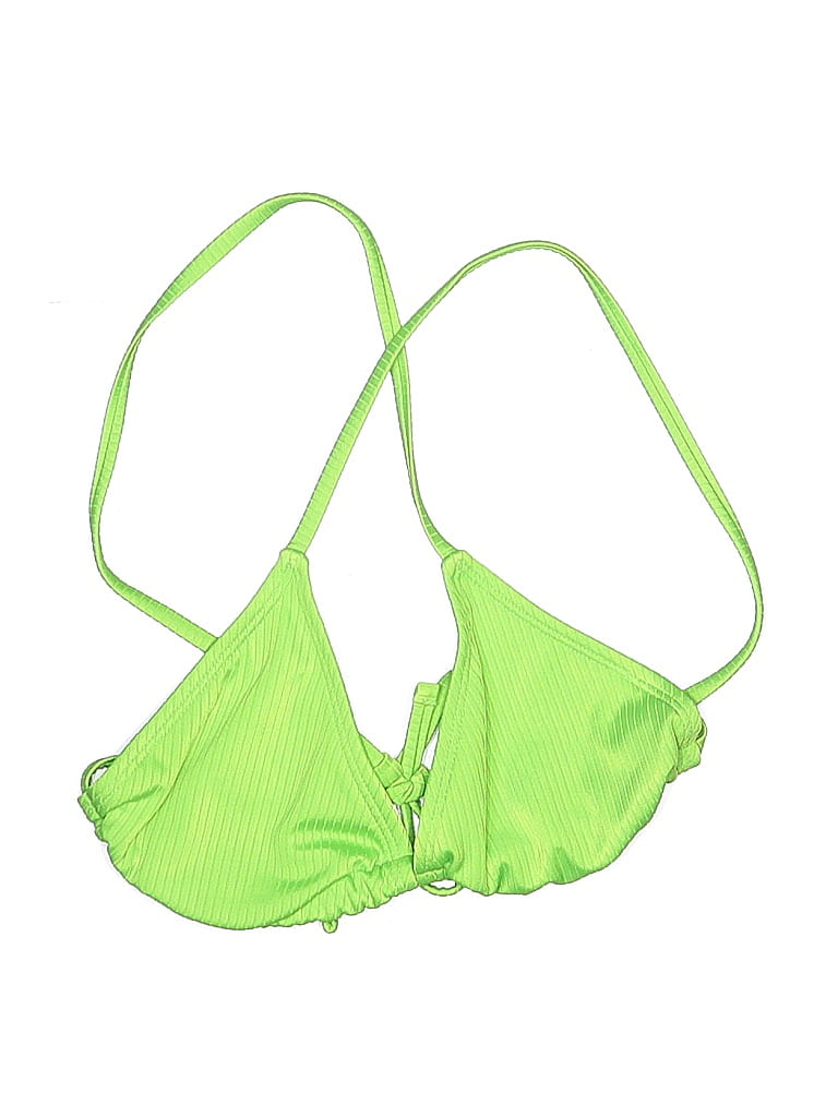 Pre-owned Wild Fable Swimsuit Top Green Swimwear
