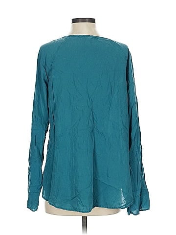 Side Stitch Long Sleeve Blouse (view 2)