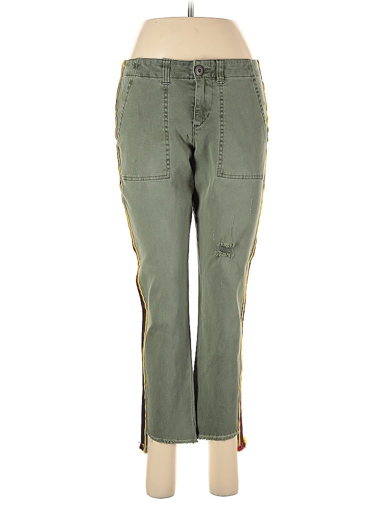 Pre-owned Pam & Gela Jeans In Green