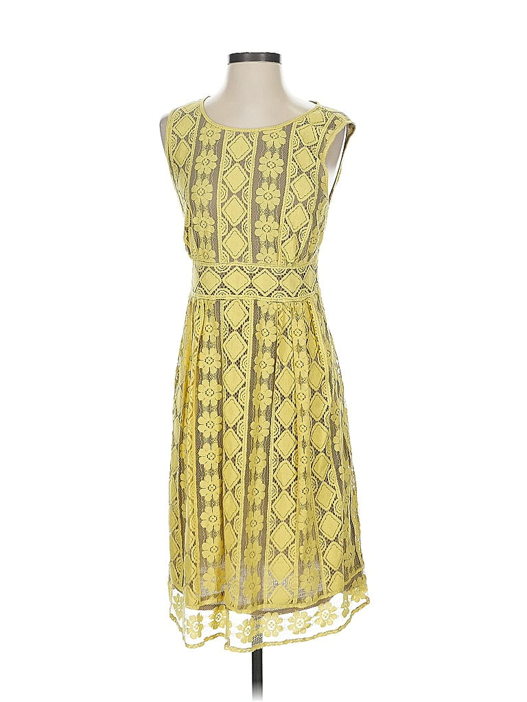 Pre-owned Studio M Cocktail Dress In Yellow