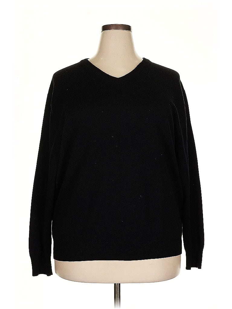 JOS. A. BANK Pre-owned Wool Pullover Sweater In Black
