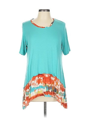 LOGO by Lori Goldstein Short Sleeve Top (view 1)
