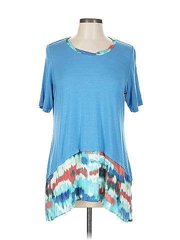 LOGO by Lori Goldstein Short Sleeve Top (view 1)